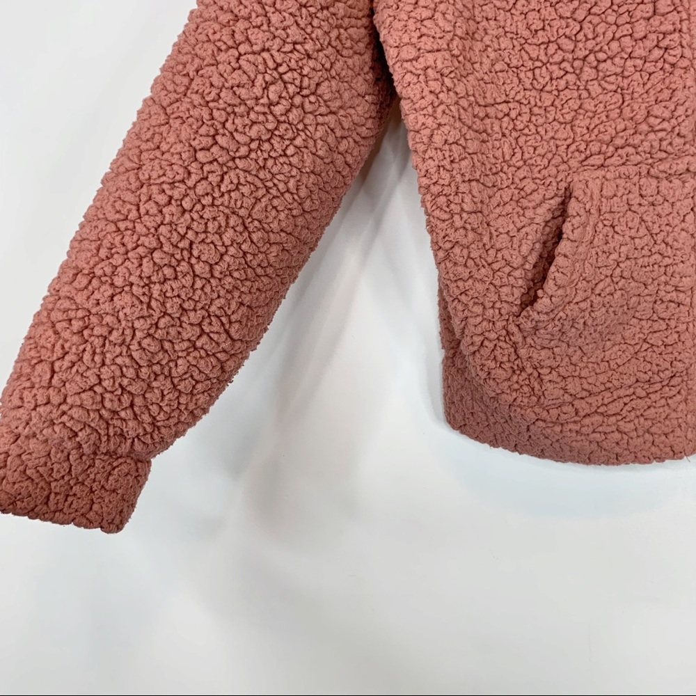 2 LIV hooded fleece jacket pockets dusty rose - Picture 6 of 6